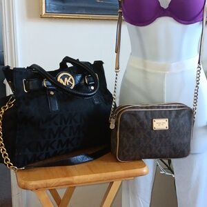 Michael Kors Rehab Bags Inside Both In Rehab Condition Exterior Damage